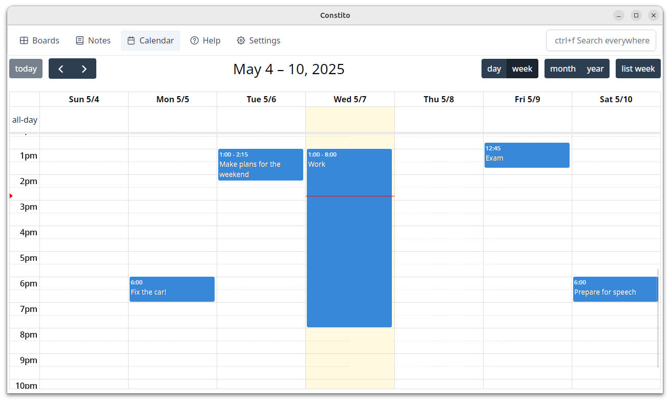 calendar